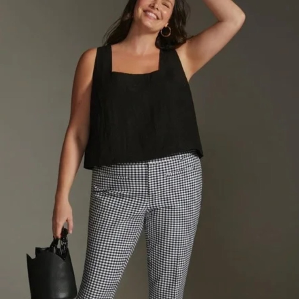 PORRIDGE By ANTHROPOLOGIE Linen Crop Top